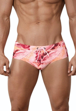 Розовые принтованные плавки Lago Rosa Swimsuit Brief (Размер: M) (Цвет: розовый)