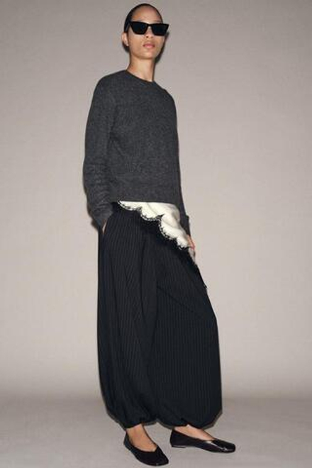 ZARA БРЮКИ-БАГГИ В ПОЛОСКУ — ZW COLLECTION, В ПОЛОСКУ