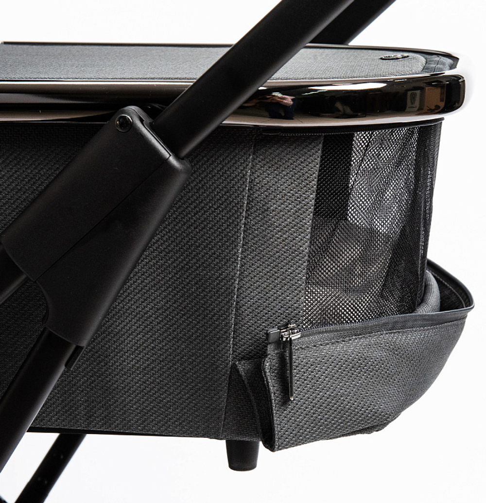 Детская коляска Peppy Tecla 2 в 1 Shadow Antrazit Chrome Edition (Графитовый)