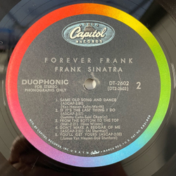 Винтажная виниловая пластинка LP Frank Sinatra Forever Frank (США 1966)