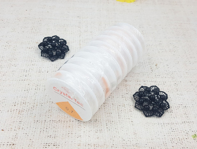 Нить силиконовая для бисера, 0,7 мм, прозрачный