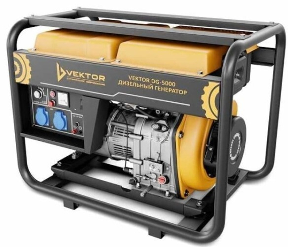 Генератор дизельный с воздушным охлаждением VEKTOR DG-5000 открытая 00-00004839