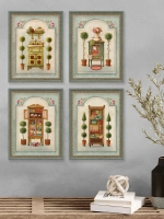 Картины на стену интерьерные 21*27 см 4 шт.