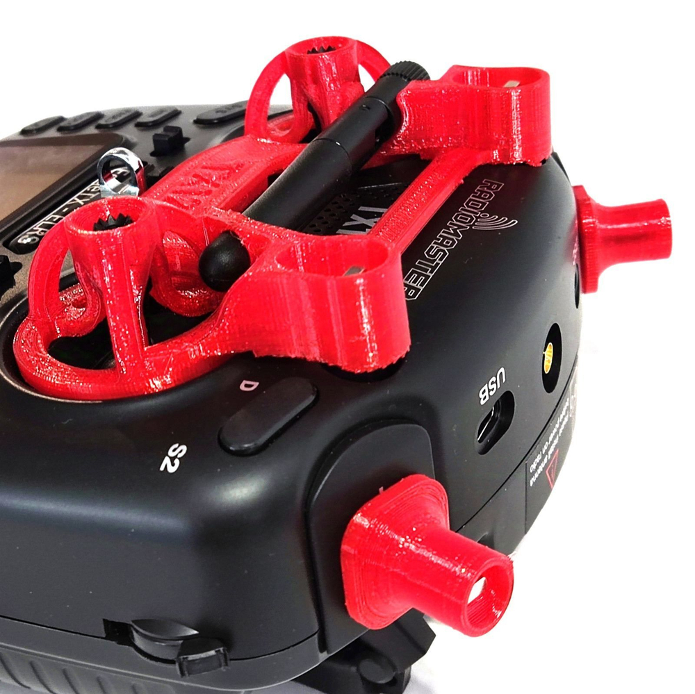 Защита стиков для аппаратуры radiomaster TX12 красная
