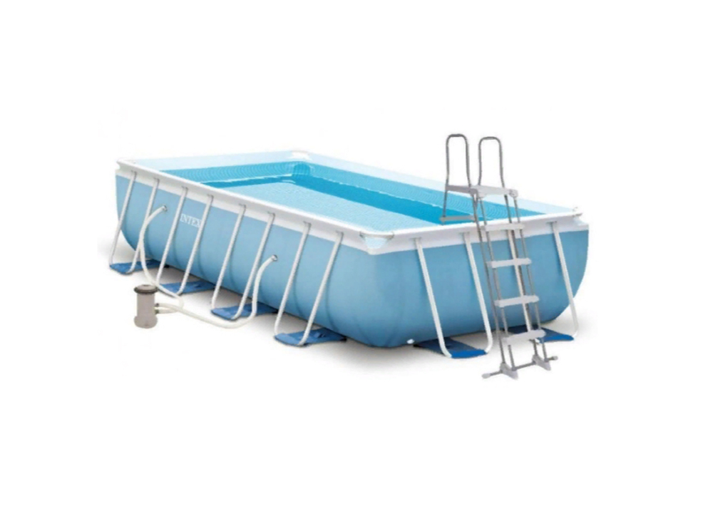 Бассейн каркасный Intex Prism Frame 6836 л фильтр-насос 2006 л/ч лестница