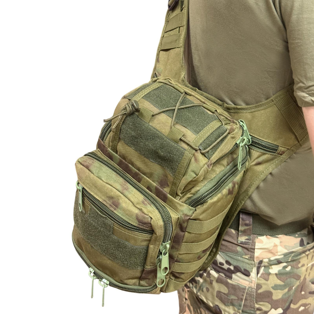 Тактическая мужская сумка через плечо 9 л