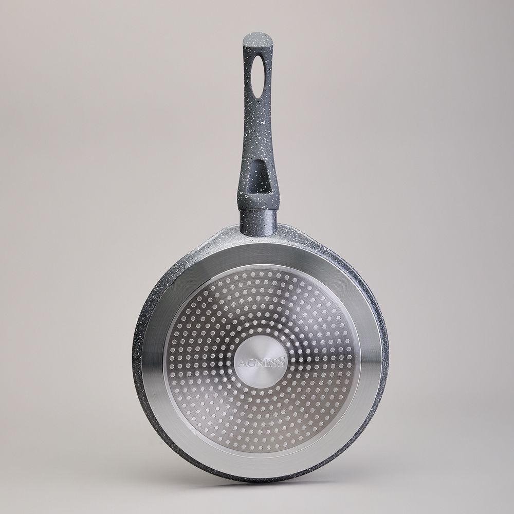 СКОВОРОДА БЛИННАЯ AGNESS С АНТИПРИГАРНЫМ ПОКРЫТИЕМ, 24Х2СМ, ИНДУКЦИОННОЕ ДНО