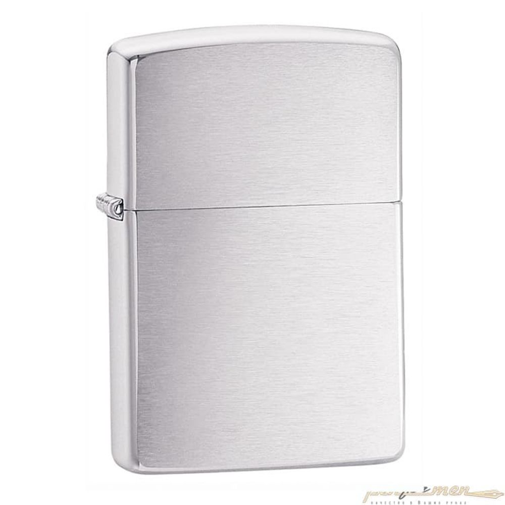 Зажигалка ZIPPO Classic Brushed Chrome латунь/никель-хром (200)