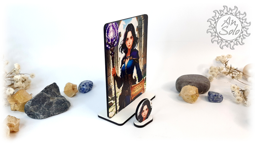 Женский аватар Человек Волшебник для настольных игр, ДНД