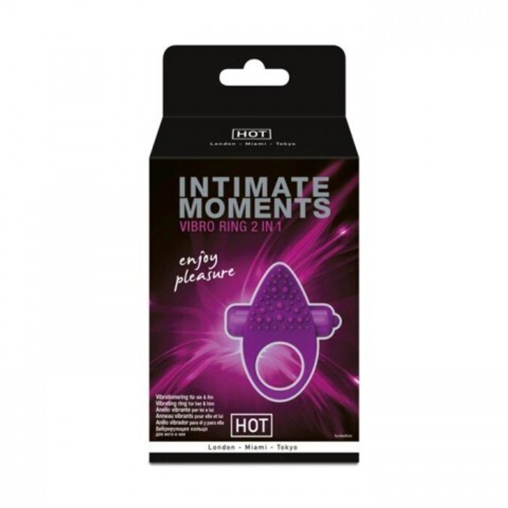 Стимулирующее виброкольцо 2 в 1 Intimate Moments от HOT