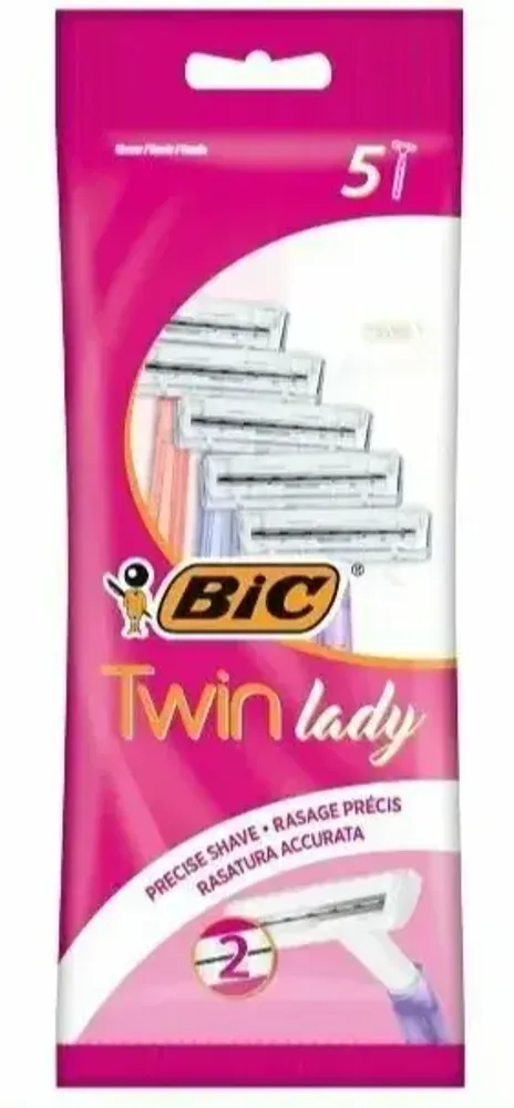 Бритвенный станок одноразовый BIC Twin Lady 5 шт