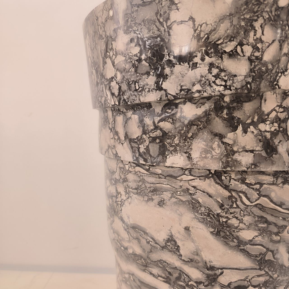 Раковина напольная из мрамора Pedestal Doreng Spiral MN-04200 (45*45*90 см)