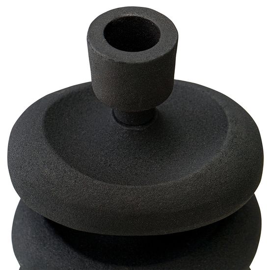 Подсвечник vivlend, 17 см, черный