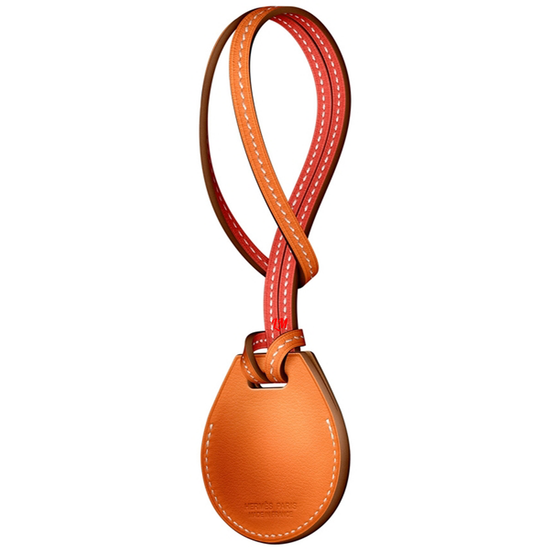 Умный брелок Apple AirTag Hermes подвеска для сумки Оранжевый