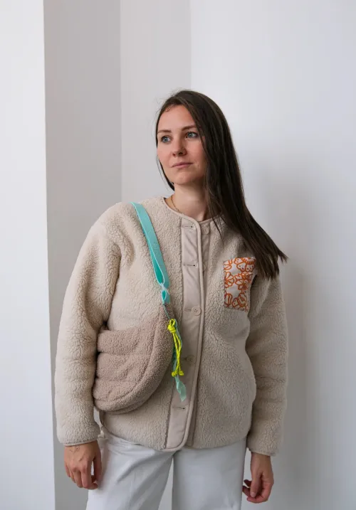 Сумка Aika Bags Долька Мини из барашков халва с мятой