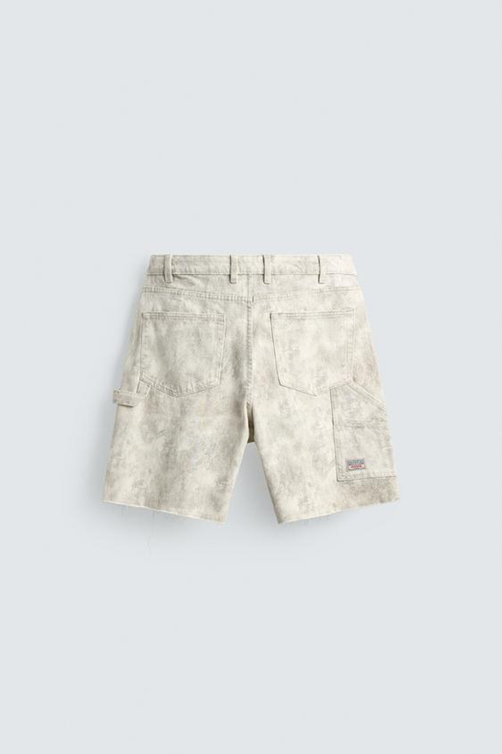 ZARA ШОРТЫ КАРГО С КАРМАНОМ, С ПРИНТОМ