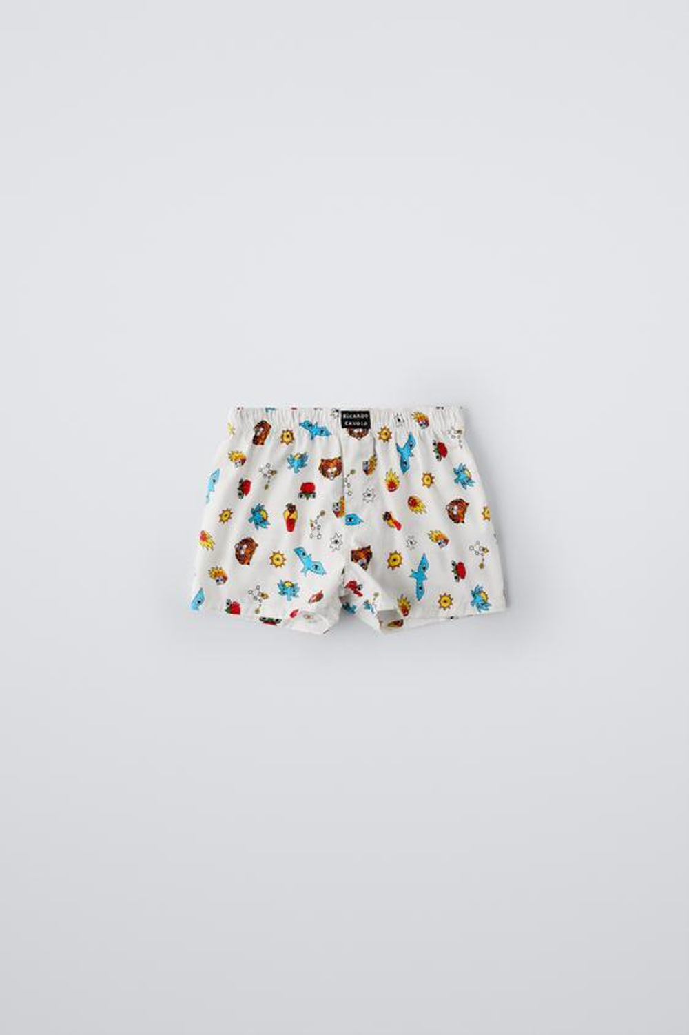 ZARA ТРУСЫ-БОКСЕРЫ X RICARDO CAVOLO, ЭКРЮ