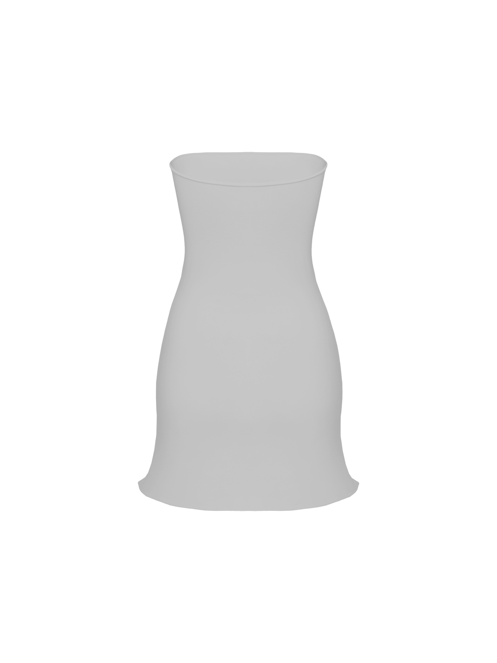 grey bandeau dress
