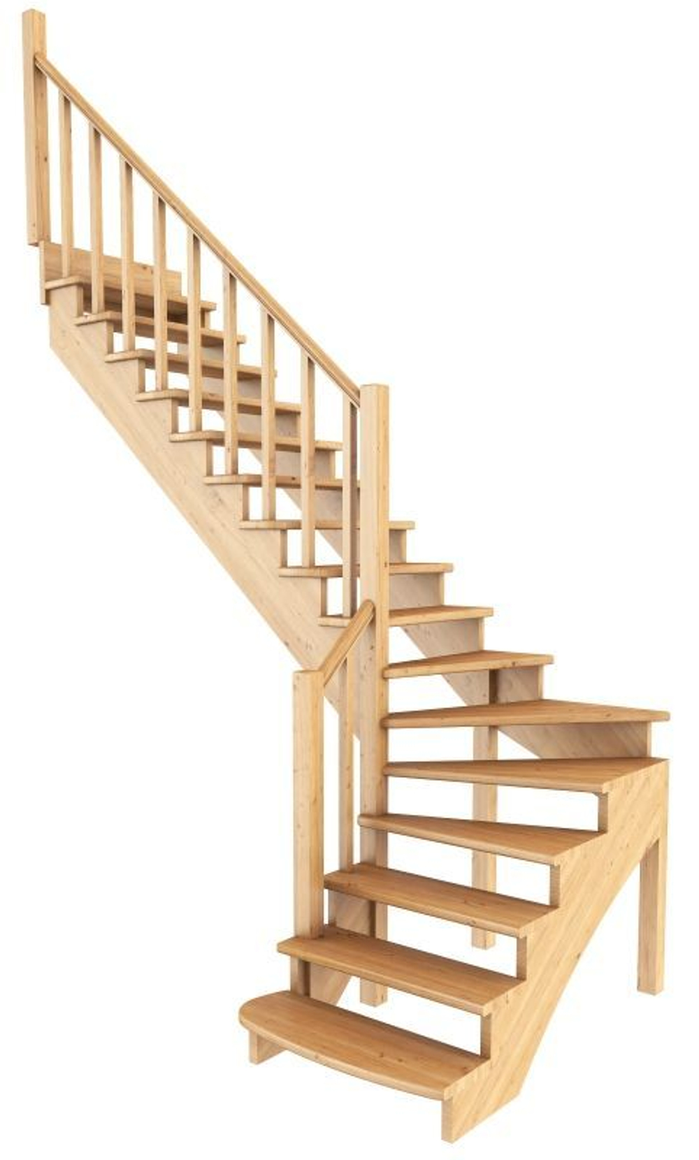 Лестница на второй этаж К-001м/6 Левая