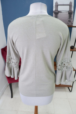 Джемпер Oodji  с кружевом 44 размер