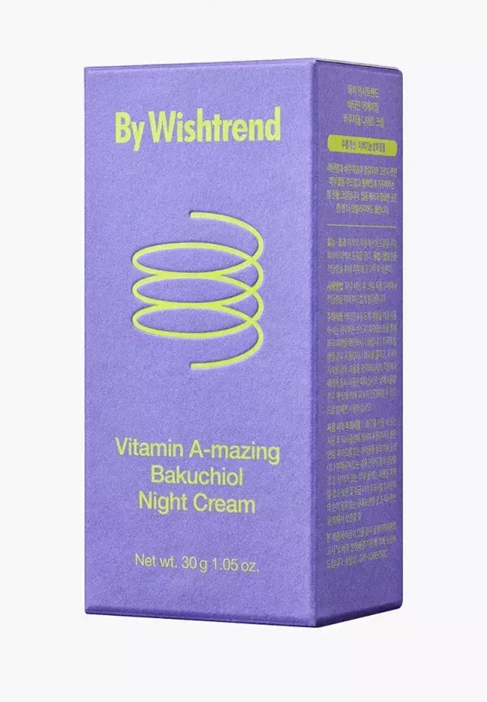 Крем для лица ночной ретинол и бакучиол By Wishtrend Vitamin A-mazing bakuchiol night cream 30 мл