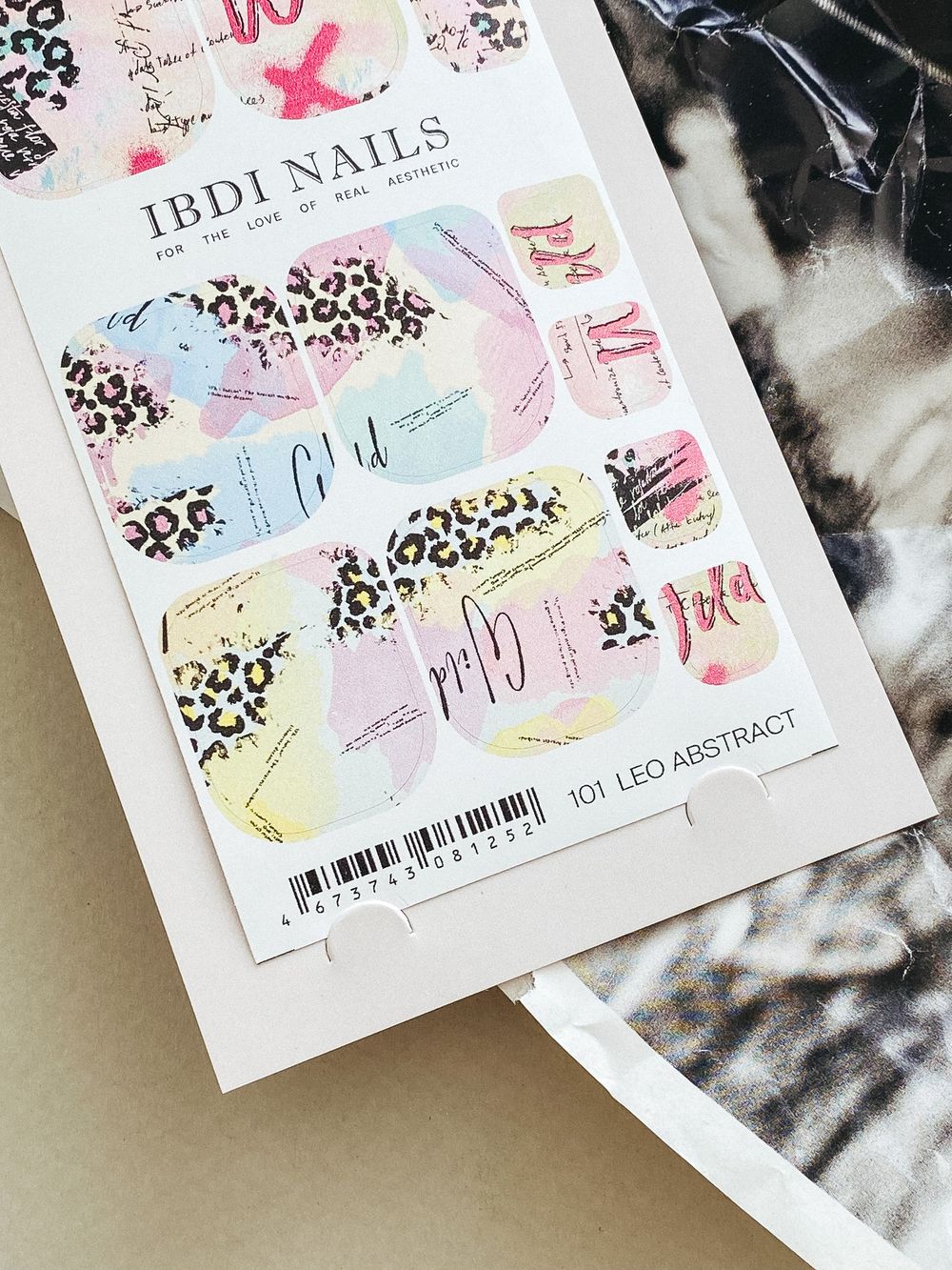 IBDI Пленки для педикюра 101 LEO ABSTRACT