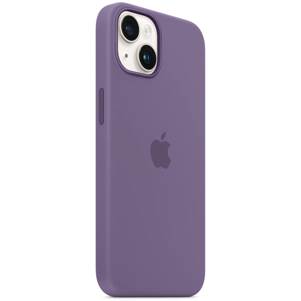 Силиконовый чехол с поддержкой MagSafe Apple Silicone Case для iPhone 14, Iris (Фиолетовый ирис)