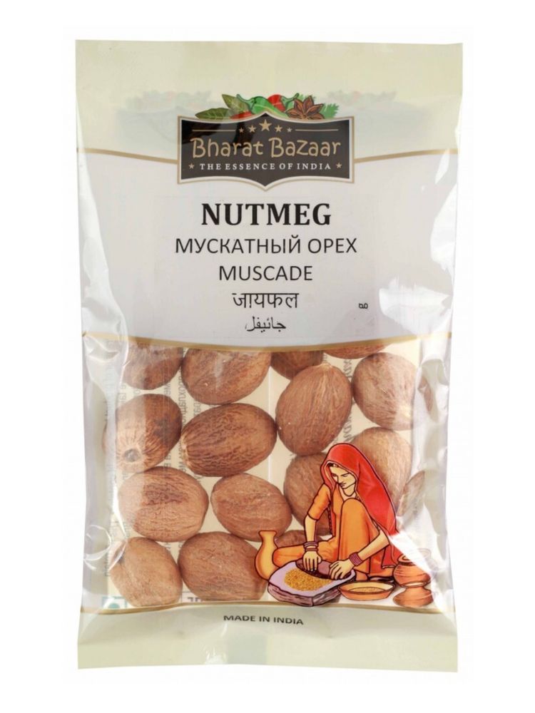 Bharat BAZAAR Мускатный орех целый 50 гр, 2 шт