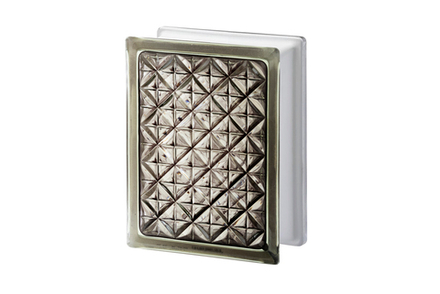 Стеклоблок Vitrablok - Империал - Актис Черный 146x197x80