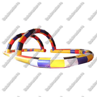 Надувная трасса "Овальная 2", 8*8*2,5 м