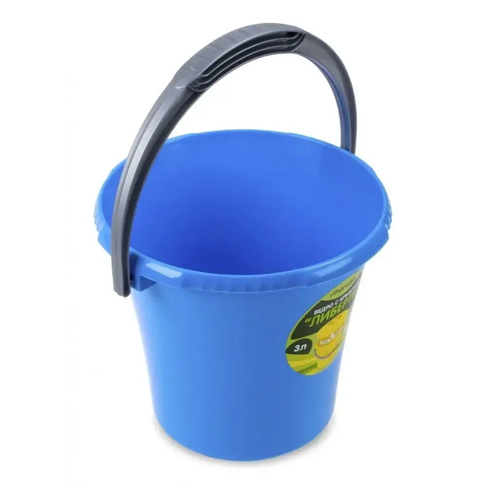 Ведро Либерти 3л голубое С601ГОЛ (комплект 19 шт)