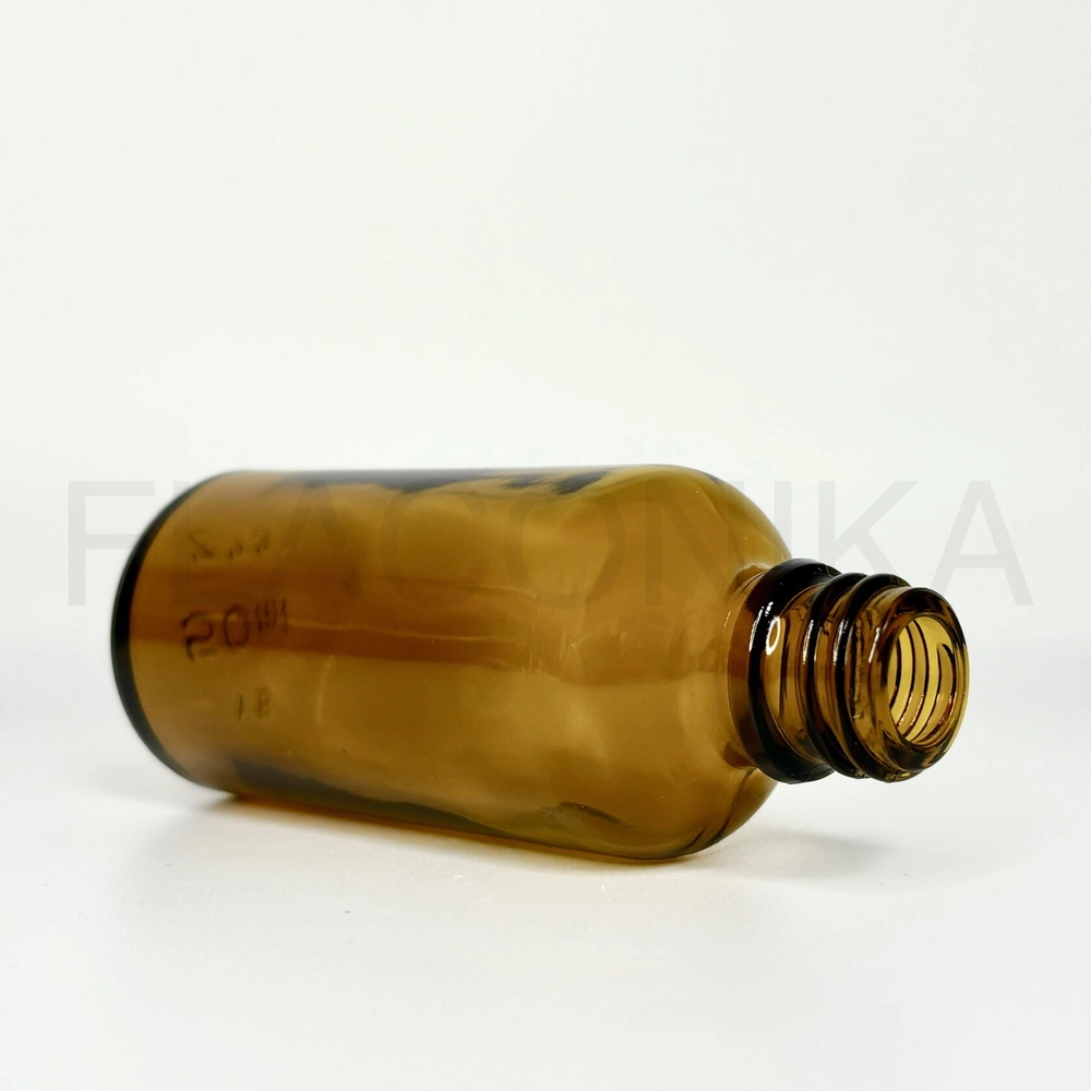 Флакон стекло 50 мл (18) коричневый Китай