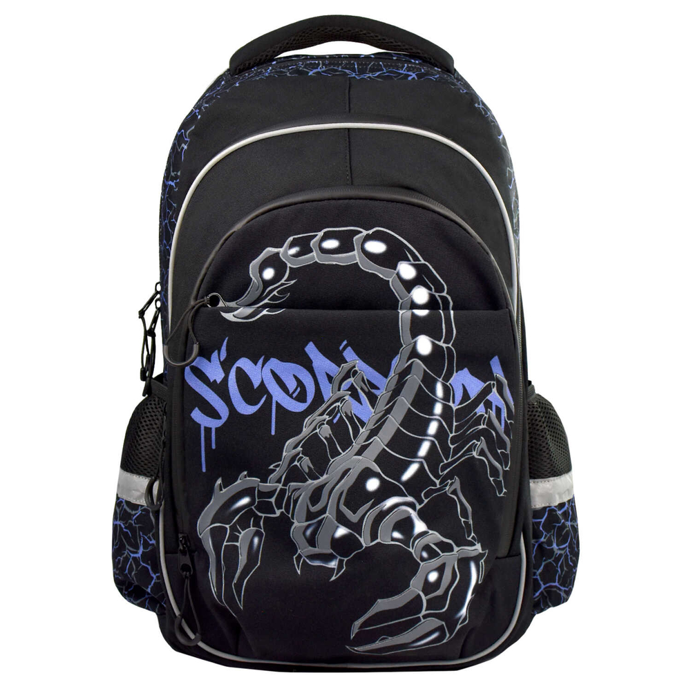 Рюкзак школьный, Феникс+, 31х44х16 см, полиэстер, высокая печать, сублимационная печать, 1 отделение (-я)