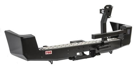 Бампер силовой задний УАЗ Патриот (2005-2014) с площадкой под лебедку и калиткой стандарт РИФ