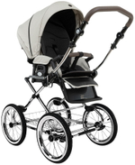 Детская коляска Roan Bass Next Classic d14 2.0 2 в 1 BSNC/94/2 Marzipan/Black/руч.Cappuccino