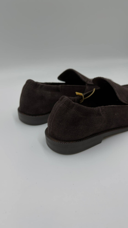 Туфли женские натуральная кожа/замша артикул 5507-17 цвет "шоколадный"