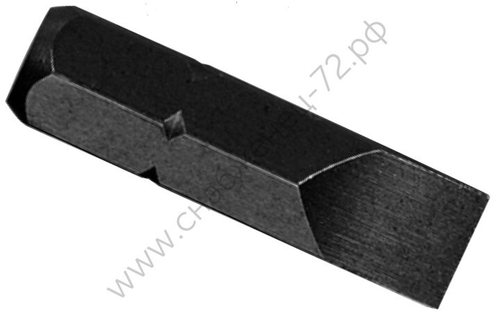 Бита для шуруповерта шлицевая короткая, 012-4M07, Hans