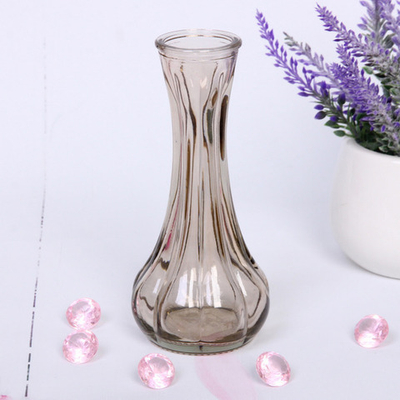 Ваза стеклянная «Муза» 4*16см медовая