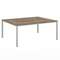 Стол-тандем 1800х1432х750 для 2 рабочих мест на металлокаркасе Lite VL-43