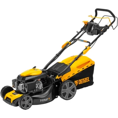 Газонокосилка бензиновая DENZEL GLD-460SP-VE: 4.5 л.с., нож 46 см, 58809