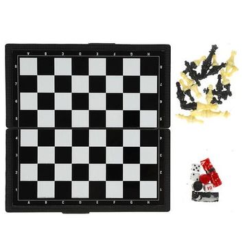 Шахматы магнитные БУБА 3 в 1 (шахматы, шашки, нарды), кор.20*11*2,5см ИГРАЕМ ВМЕСТЕ