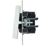 BRITE Выключатель 2-клавишный с индикацией для отелей 10А ВС10-2-9-БрЖ жемчуг IEK