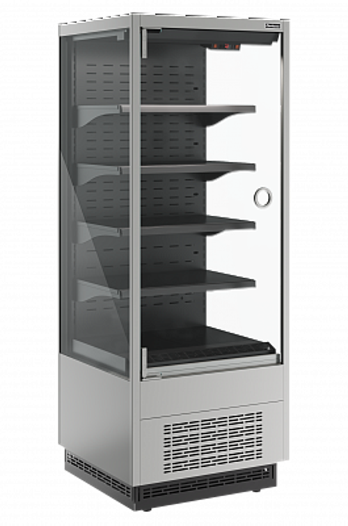 Витрина холодильная Carboma Cube 2 FC20-07 VM 0,6-1 LIGHT фронт X0 (версия 2.0) (9006-9005)