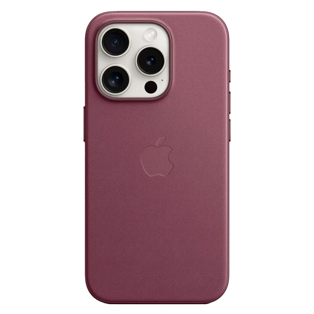 Тканевый чехол с поддержкой MagSafe Apple FineWoven Case для iPhone 15 Pro, Mulberry (Красная шелковица)