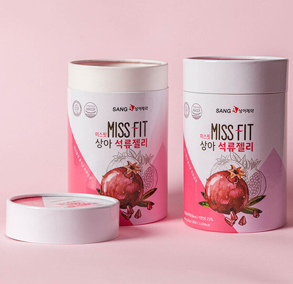Гранатовое желе с коллагеном без сахара Nourishing Pomegranate Jelly, Beautiful Skin Sanga Miss Fit