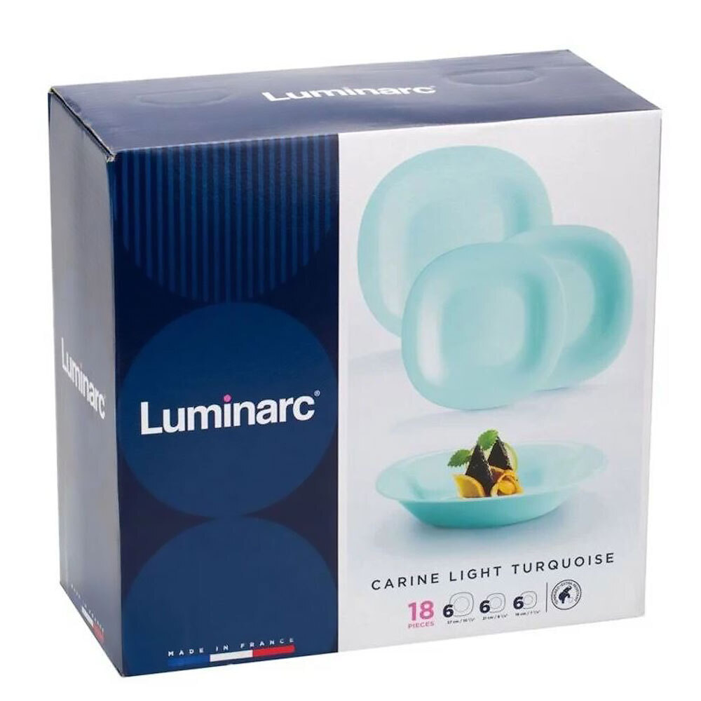 CARINE LIGHT TURQUOISE Столовый набор 18 предметов