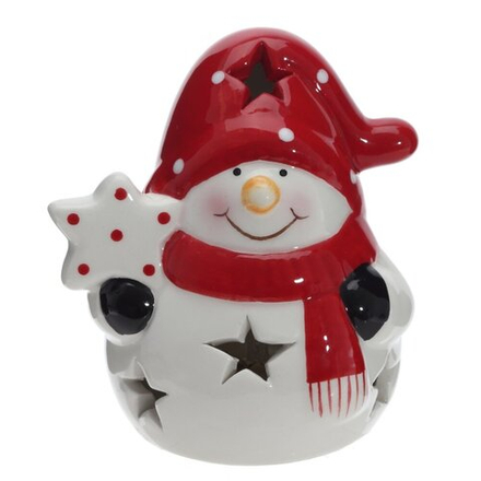 GAEM Фигурка декоративная "Снеговик" с подсветкой (LR44x2), L8 W6,5 H9,5 см
