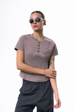 Футболка Blue Monte Henry's Short-Sleeved T-Shirt "Yunzhi Brown" Women's