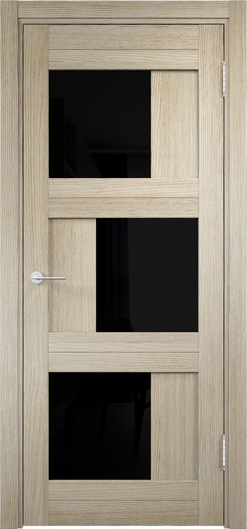 Межкомнатная дверь Баден 10 ДО (Лакобель) / Цвет Дуб дымчатый / Стекло "Лакобель" / Двери Верда