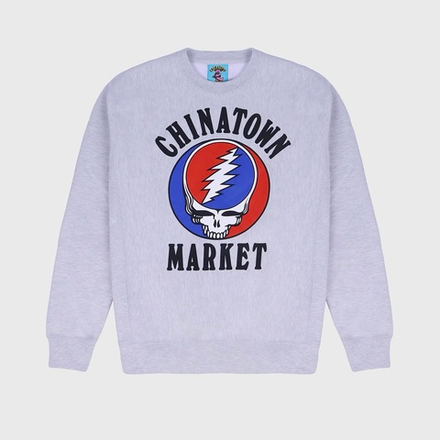 Свитшот Chinatown Market Grateful Dead Deadtown Ash